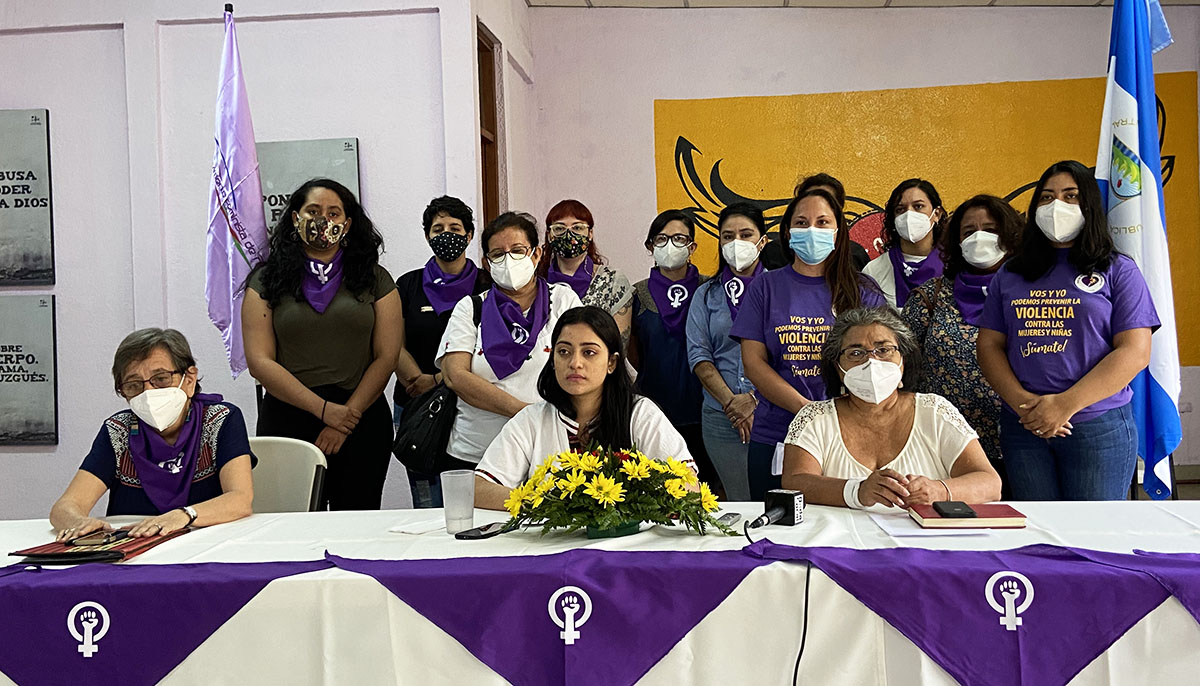 María Eugenia Marcia acuerpada del Movimiento Feminista de Nicaragua