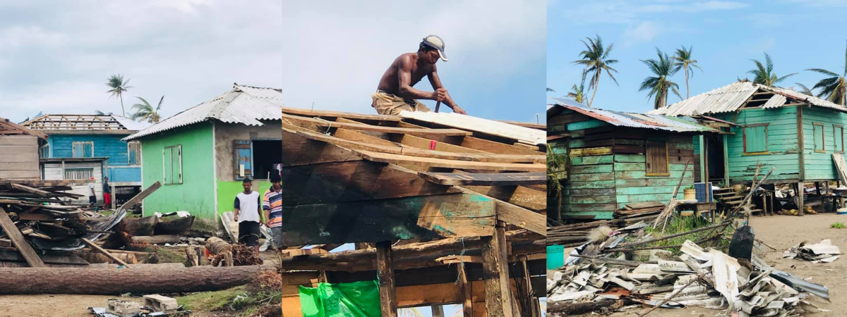 Impacto del huracán Eta en la Costa Caribe Norte de Nicaragua